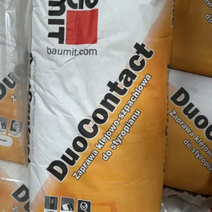 Worek zaprawy Baumit DuoContact 25 kg na palecie w magazynie hurtowni Szach-Mat w Kłobucku